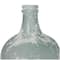 17" Frosted Spanish Bottle Recycled Glass Vase